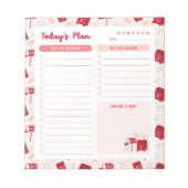 クリスマス メール デイリー To Do リスト プランナー ノートパッド (正面)