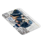 クリスマス モダン フォト おしゃれ スクリプト 喜び マグネット (右側)