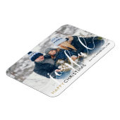 クリスマス モダン フォト おしゃれ スクリプト 喜び マグネット (左側)