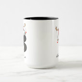 クリスマス・モノグラム・マグカップ家族への贈り物 マグカップ (中央)