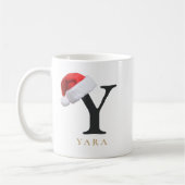 クリスマス モノグラム マグ (左)