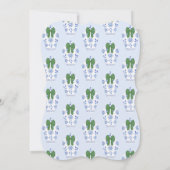 クリスマス モノグラム 将来のミセス ウェディング シャワー 招待状 (裏面)