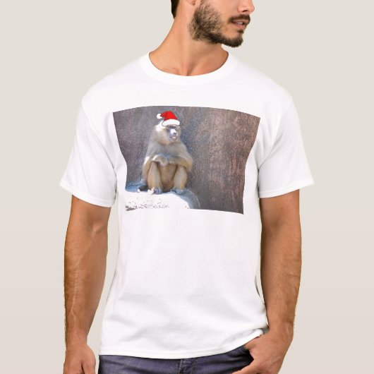 クリスマス・モンキーズとヒヒ Tシャツ (正面)