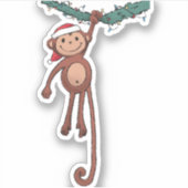 クリスマス・モンキー シール (正面)