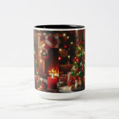 クリスマス・モーニング・ジョイ/マグカップ ツートーンマグカップ (中央)