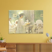 クリスマス・モーニング、パブ「ラスト・リヒト・ヒニン」（「ル」） キャンバスプリント (インサイチュ (リビング))