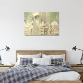 クリスマス・モーニング、パブ「ラスト・リヒト・ヒニン」（「ル」） キャンバスプリント (インサイチュ (寝室))