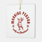 クリスマス・モーニング・パーソン セラミックオーナメント (左)