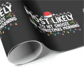 クリスマス・モーニング・ホールでスヌーズを打つ可能性が高い ラッピングペーパー (ロールコーナー)