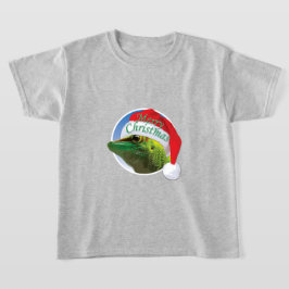 クリスマス ヤモリ - キッズ ベーシック T シャツ
