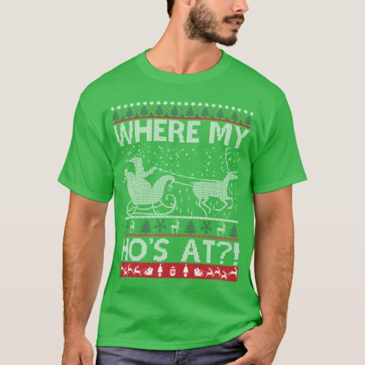 クリスマス ユグい おもしろい Tシャツ (正面)