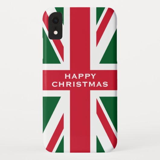 クリスマス・ユニオン・ジャック Case-Mate iPhoneケース (裏面)