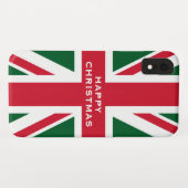 クリスマス・ユニオン・ジャック Case-Mate iPhoneケース (裏面(横))
