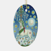 クリスマス・ユニコーンの魔法、馬のオーナメント セラミックオーナメント (右)