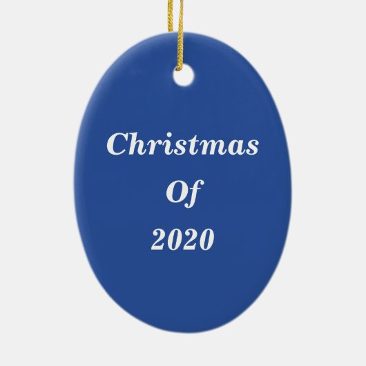 クリスマス・ユニコーンの魔法、馬のオーナメント セラミックオーナメント (裏面)