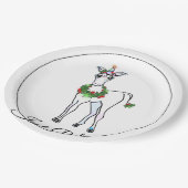 クリスマス・ユニコーン信じだ ペーパープレート (アングル)
