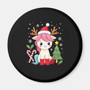 クリスマス ユニコーン かわいい マジカル Xmas こども服 女の子 マグネット