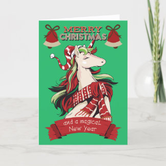 クリスマス・ユニコーン カード