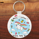 クリスマス・ユニコーン キーホルダー (正面)