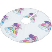 クリスマス・ユニコーン・サンタクロース ブラッシュドポリエステルツリースカート (アングル)