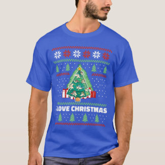 クリスマス ユニコーン サンタ クリスマスツリー ユニコーン レトロ Tシャツ