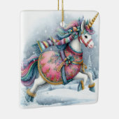 クリスマス・ユニコーン セラミックオーナメント (右)
