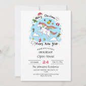 クリスマス・ユニコーン 招待状 (正面)