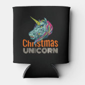 クリスマス・ユニコーン 缶クーラー (正面)
