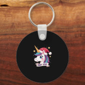 クリスマス ユニコーン 長袖Tシャツ (1) キーホルダー (正面)