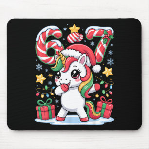 クリスマス ユニコーン 6 7 クリスマス メッセージ カード マウスパッド