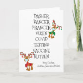 クリスマス ユニークなトナカイの名前 コビッド ワクチン 2021 (正面)