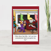 クリスマス·ユーモア·グリーティング·カード「スペクティクルズ」 シーズンカード (正面)