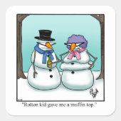 クリスマス・ユーモア・ホリデー・シール スクエアシール (正面)