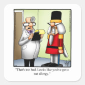 クリスマス・ユーモア・ホリデー・シール スクエアシール (正面)