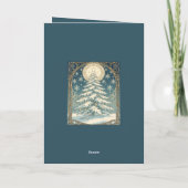 クリスマス ユール ツリー スノーと星型 (裏面)