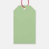 クリスマス ヨガ サンタ 息を吸う 個人用 ギフトタグ (裏面)
