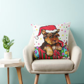 クリスマス ヨーキーズ クッション (椅子)