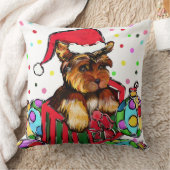 クリスマス ヨーキーズ クッション (ブランケット)