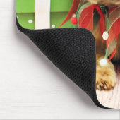 クリスマス-ヨークシャーテリア-ライリー マウスパッド (コーナー)