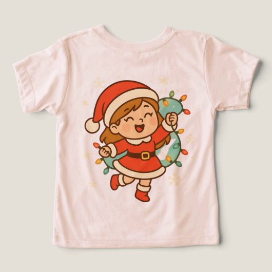 クリスマス+ライトのサンタガール (デザイン裏面)
