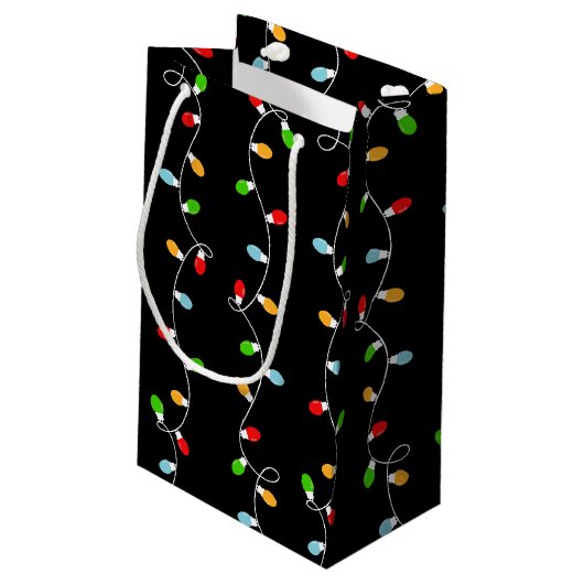 クリスマス ライトのプレゼント用 スモールペーパーバッグ (裏面アングル)