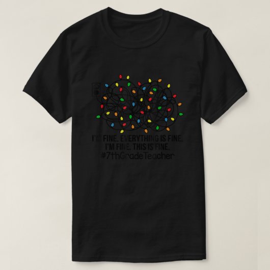 クリスマス・ライト素晴らし私は全て素晴らし教えだ Tシャツ (デザイン正面)