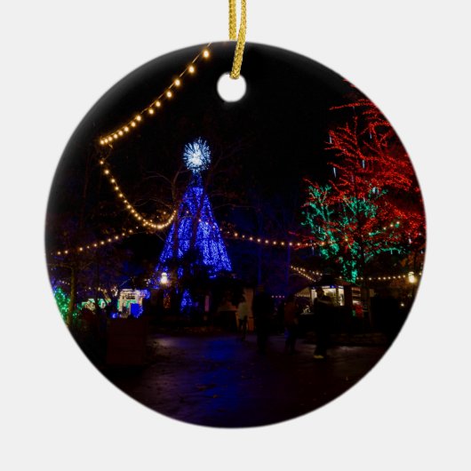 クリスマス·ライト·ガロア セラミックオーナメント (正面)