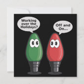 クリスマス ライト ジョーク ライトバルブ 作動中 オン   (正面)