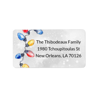 クリスマス ライト, ストリング ライト, 返送先住所 ラベル