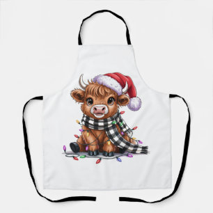 クリスマス ライト ハイランドコウ サンタハット エプロン
