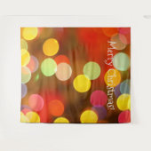 クリスマス ライト ボケ モダン フォトブース 背景 タペストリー (正面(横))