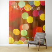 クリスマス ライト ボケ モダン フォトブース 背景 タペストリー (インサイチュ)