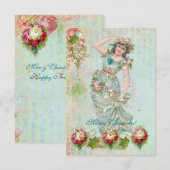 クリスマス ライト ポケット/財布 カード (正面/裏面)