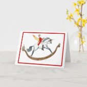 クリスマス·ライド カード (黄色い花)